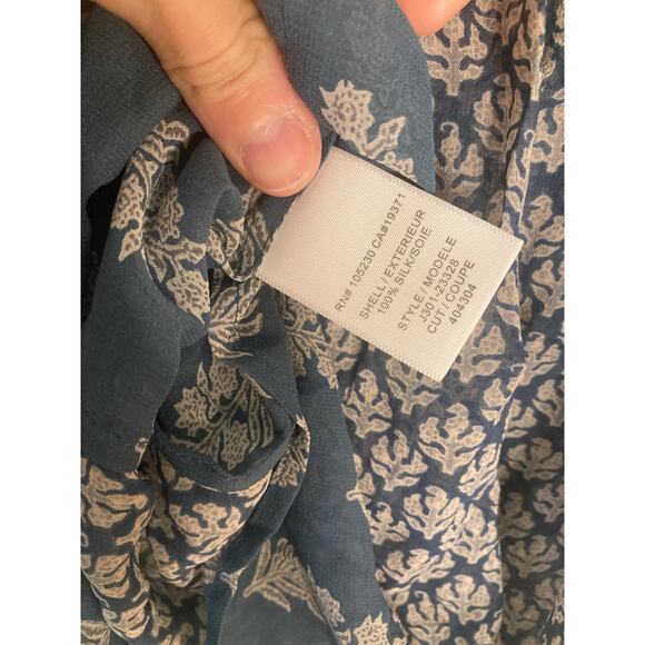 Joie Silk Tank Sleeveless Boho Babe Festival 100% Silk Camisole Blockprint Sz S - Picture 7 of 7